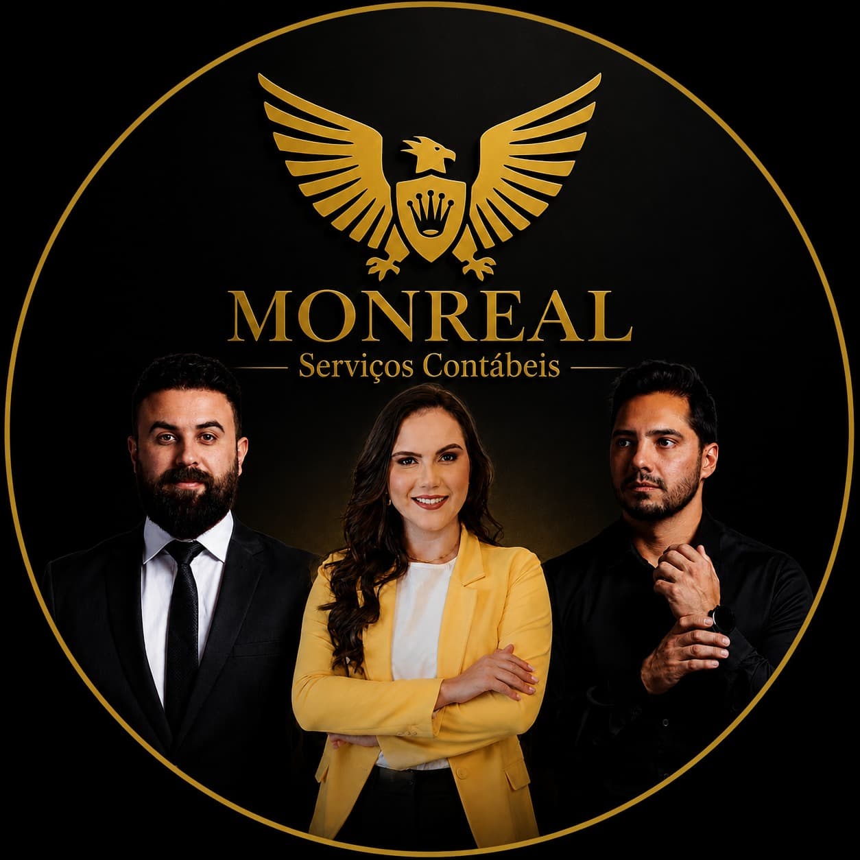 Equipe de sócios da Monreal Serviços Contábeis